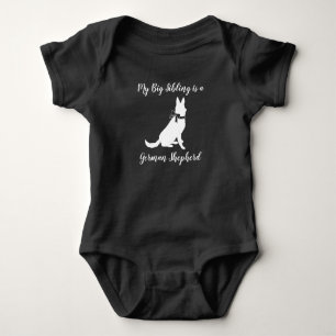 German Shepherd Dog Baby Shower Genderless Bodysuit