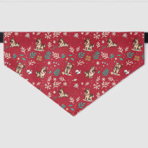 German Shepherd Dog Bandana Christmas Cute Kawaii