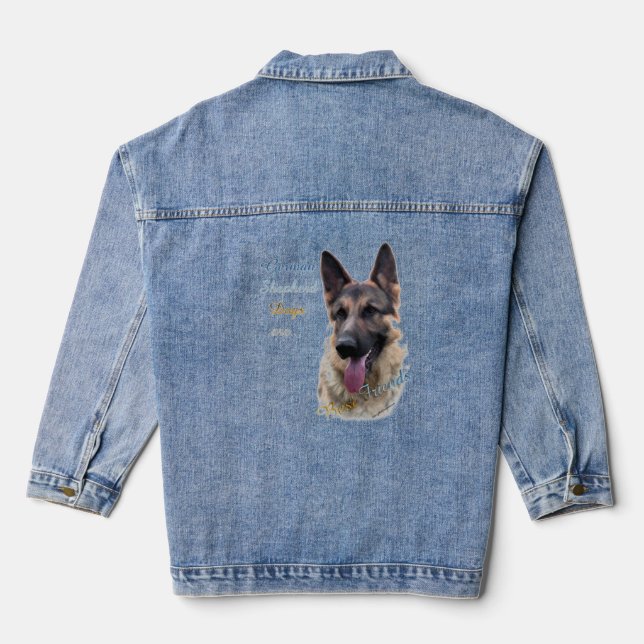 German Shepherd Dog Best Friend 2 - Sticker Denim Jacket (Back)