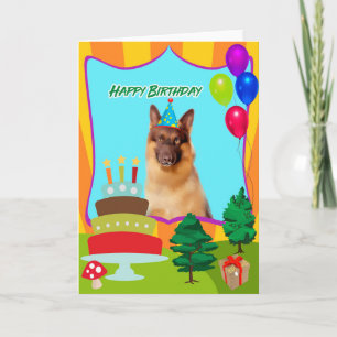 German Shepherd Dog Birthday Card