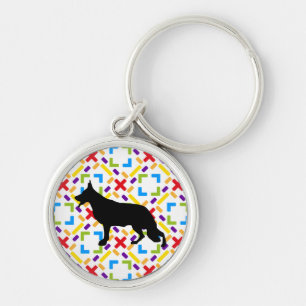German Shepherd Dog black Keychain
