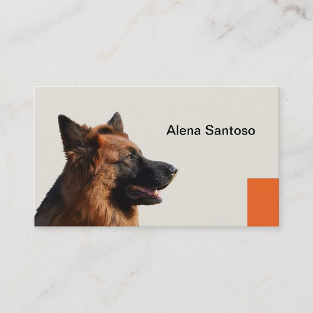 German Shepherd Dog Business Card (Front)