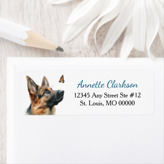 German Shepherd Dog Butterfly Wonder (Insitu)