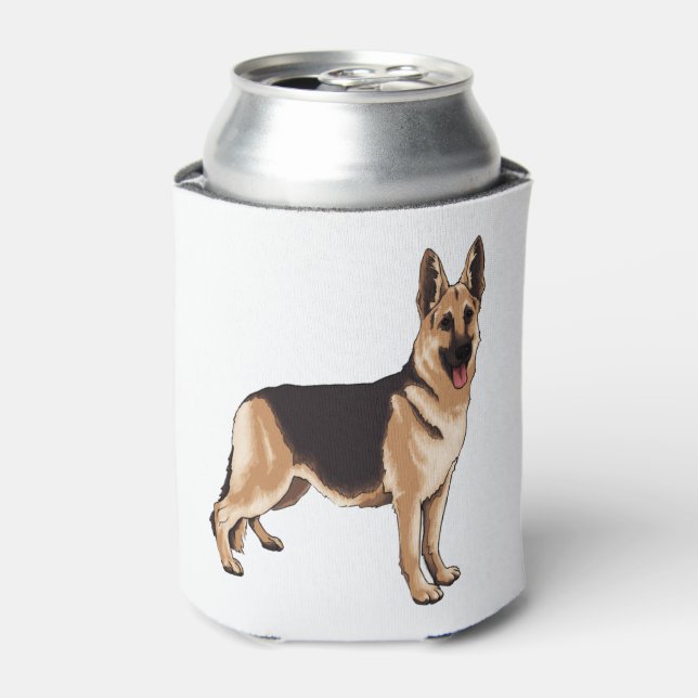 German shepherd dog  can cooler (Can Front)