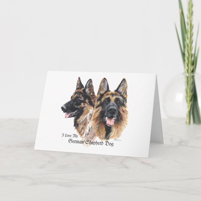 German Shepherd Dog Card (Front)