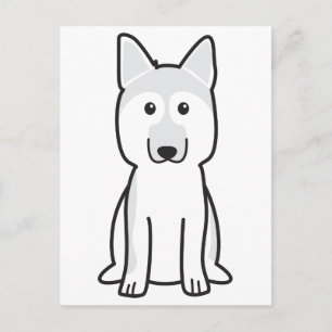 German Shepherd Dog Cartoon Postcard