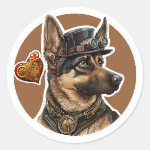 German Shepherd Dog Classic Round Sticker