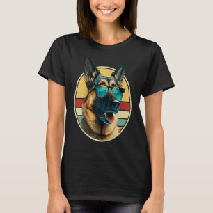 German Shepherd Dog Costume Outfit Mom Dad Raglan  T-Shirt