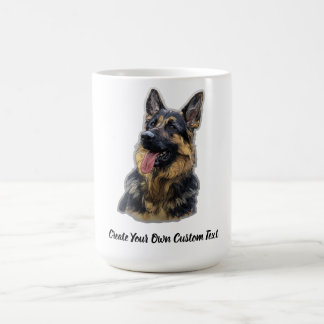 German Shepherd Dog Create Your Own Custom Text  Coffee Mug