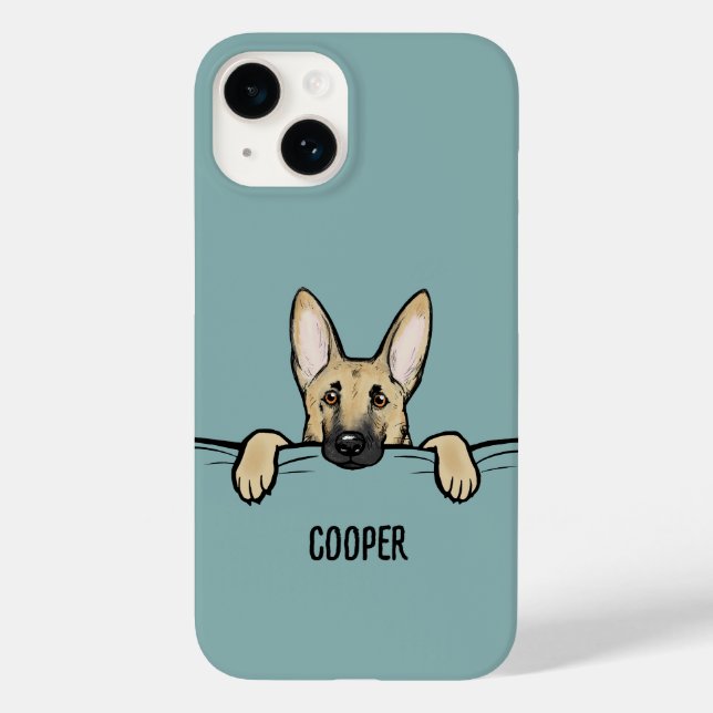 German Shepherd Dog Cute Personalized Case-Mate iPhone Case (Back)