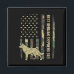 German Shepherd Dog Dad Camouflage American Flag  Magnet<br><div class="desc">German Shepherd Dog Dad Camouflage American Flag</div>