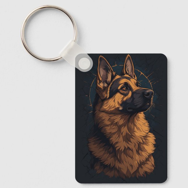 🦴 German Shepherd Dog Decor And Gifts 🦴 Keychain (Front)