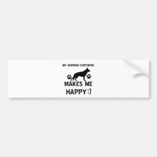 German Shepherd dog designs Bumper Sticker