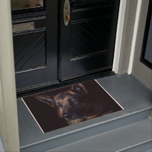 German shepherd dog doormat