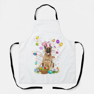 German Shepherd Dog Easter Egg Hunting Basket East Apron