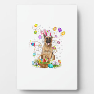 German Shepherd Dog Easter Egg Hunting Basket East Plaque