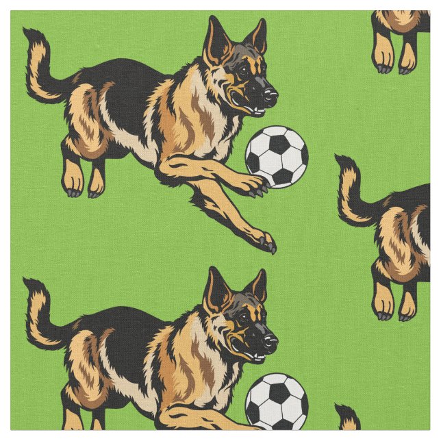 german shepherd dog fabric (Close Up)