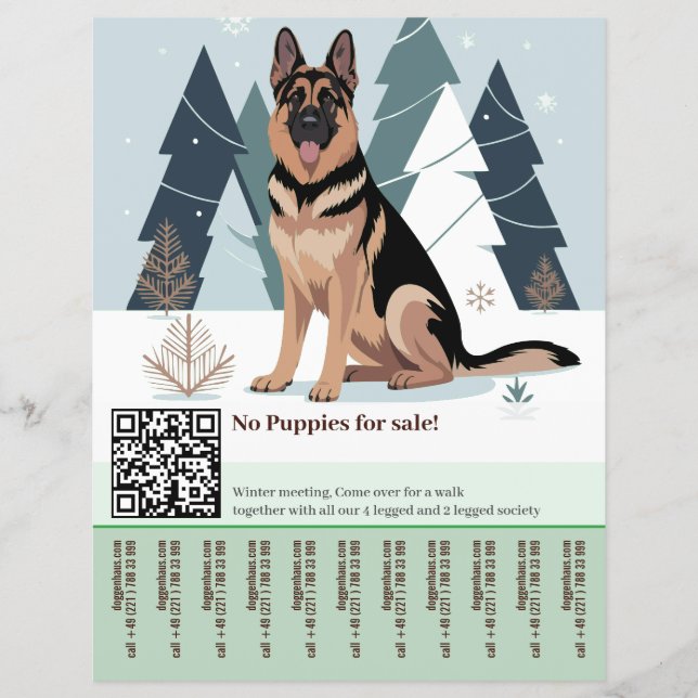 German Shepherd Dog Flyer  (Front)