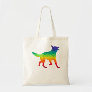 German Shepherd Dog Gay Pride LGBT Rainbow Flag Pe Tote Bag