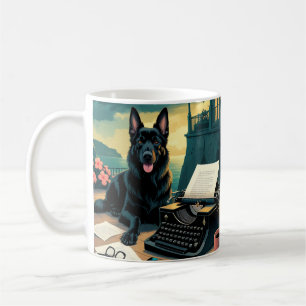 German Shepherd Dog gentleman vintage  Coffee Mug