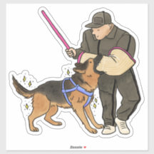 German Shepherd Dog (GSD) Bitework Car Decal