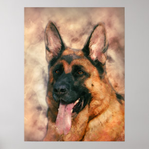 German Shepherd Dog  - GSD Poster