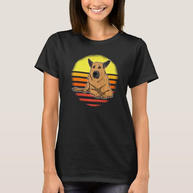 German Shepherd Dog Gsd Sunset  69 T-Shirt (Front)