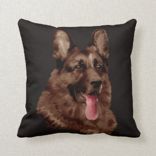 German Shepherd Dog  - GSD Throw Pillow
