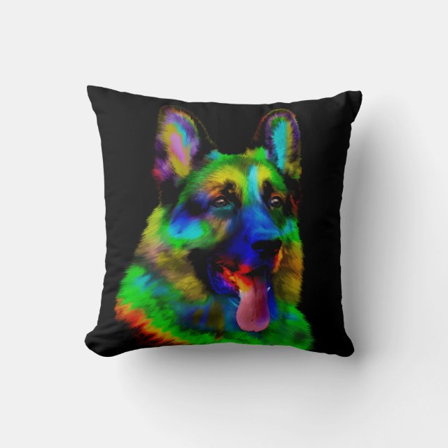 German Shepherd Dog  - GSD Throw Pillow (Front)