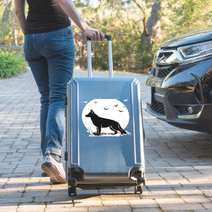 German Shepherd Dog � Halloween Moon Silhouette Cl