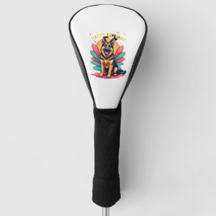 German Shepherd Dog Happy Birthday Party Shep Clot Golf Head Cover