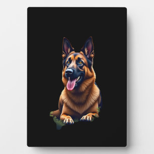 German Shepherd Dog Head Portrait Dog Lover Pet Ow Plaque