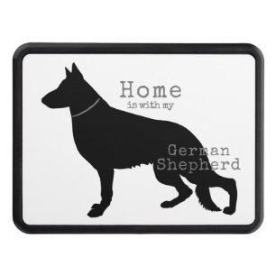 German Shepherd Dog Home is with my GSD Trailer Hitch Cover