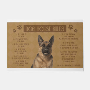 German Shepherd Dog House Rules, If It Broken, It’ Doormat