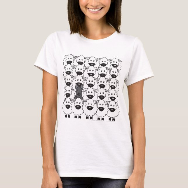 German Shepherd Dog in the Sheep T-Shirt (Front)