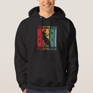 German Shepherd Dog I've Got Friends In Low Place Hoodie