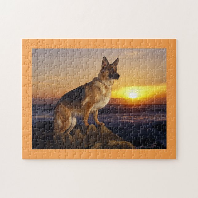 German shepherd dog jigsaw puzzle (Horizontal)