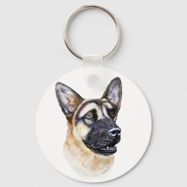 German Shepherd Dog Keychain (Front)