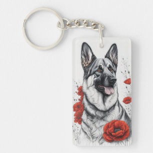German Shepherd Dog Keychain