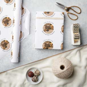 German Shepherd dog Life is Better Wrapping Paper