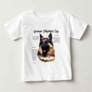German Shepherd Dog (longhair) History Design Baby T-Shirt