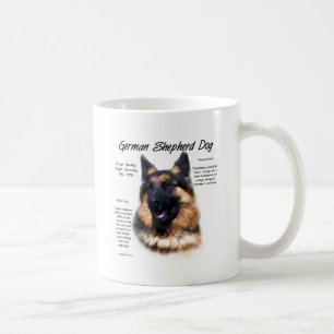 German Shepherd Dog (longhair) History Design Coffee Mug