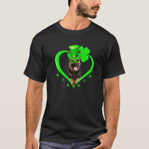 German Shepherd Dog Lover St Patrick S Day Shamroc T-Shirt