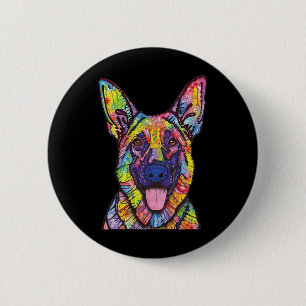 German Shepherd Dog Lovers 2 Inch Round Button