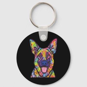 German Shepherd Dog Lovers Keychain