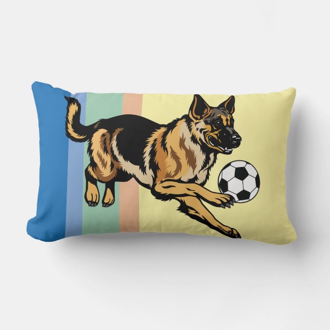 german shepherd dog lumbar pillow (Front)
