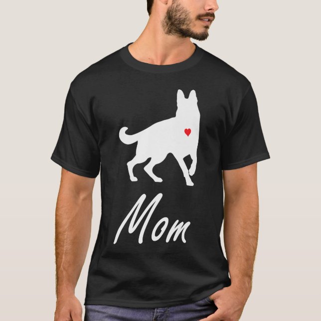 German Shepherd Dog Mother Mom  T-Shirt (Front)