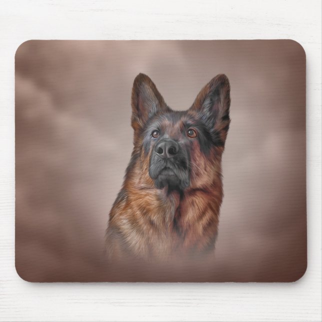 German Shepherd dog Mouse Pad (Front)