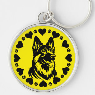 German Shepherd Dog Owner Keychain
