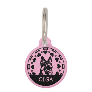 German Shepherd Dog Owner Pet Tag